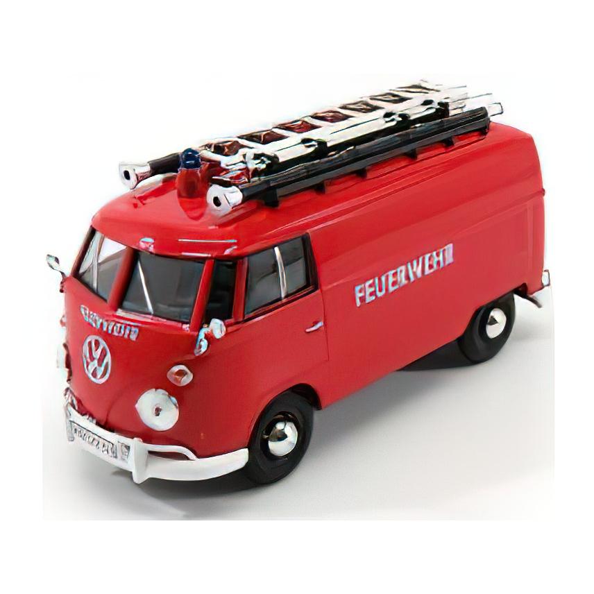 VOLKSWAGEN  T1 TYPE 2 VAN FEUERWEHR 1962 - RED/Motor Max 1/24ミニカー | 