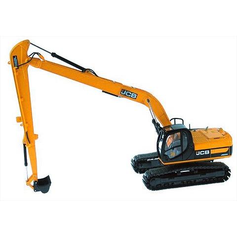 JCB 油圧ショベル ユンボ バックホー JS 220 ロングリーチ /MOTORARTモーターアート 1/50 ダイキャスト　建設機械模型 | 