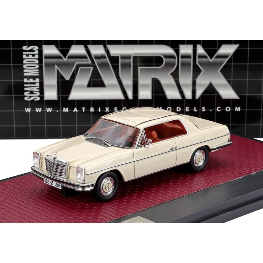 MERCEDES BENZ Sクラス 280C クーペ (W111) 1968 ホワイト / Matrix 1/43 ミニカー | 