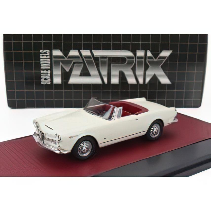 ALFA ROMEO 2600 SPIDER CABRIOLET OPEN 1962 - WHITE/Matrix 1/43