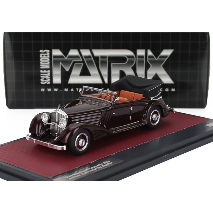 Maybach DS8 Zeppelin 1932 ミニカー 1/43 予約】 MAYBACH ZEPPELIN DS8 1934 CABRIOLET OPEN BROWN 100台限定