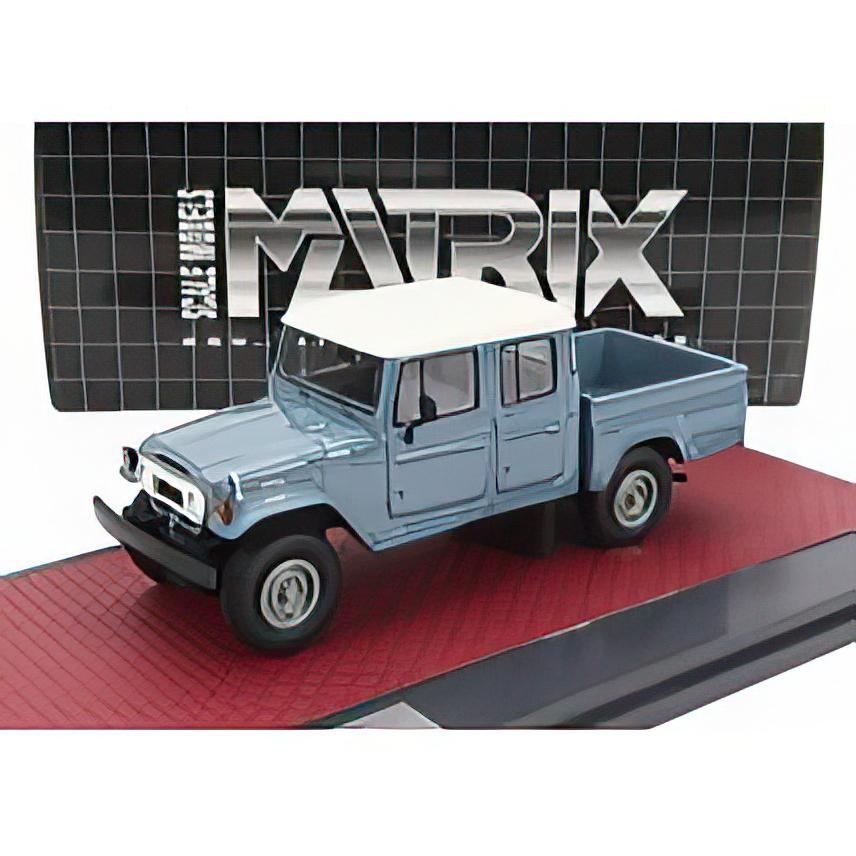 トヨタ HJ45 ランドクルーザー ピックアップ 1979 青灰白/Matrix 1/43