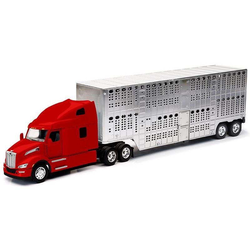 Peterbilt 579 Sleeper Cab Red with Chrome Lives / NEW-RAY 1/32 模型 | 