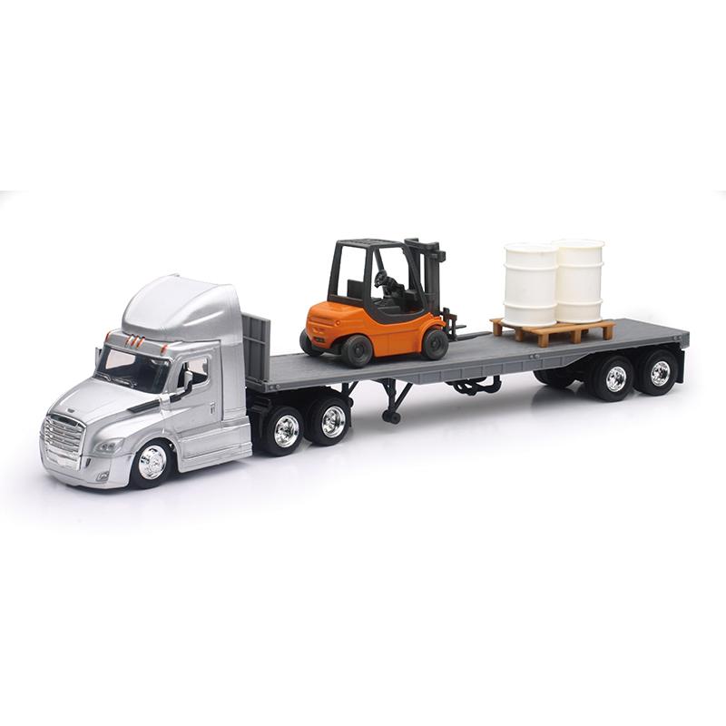 Freightliner Cascadia Tractor with Flatbed NEW-RAY 1/43 トラック商用車 模型 | 