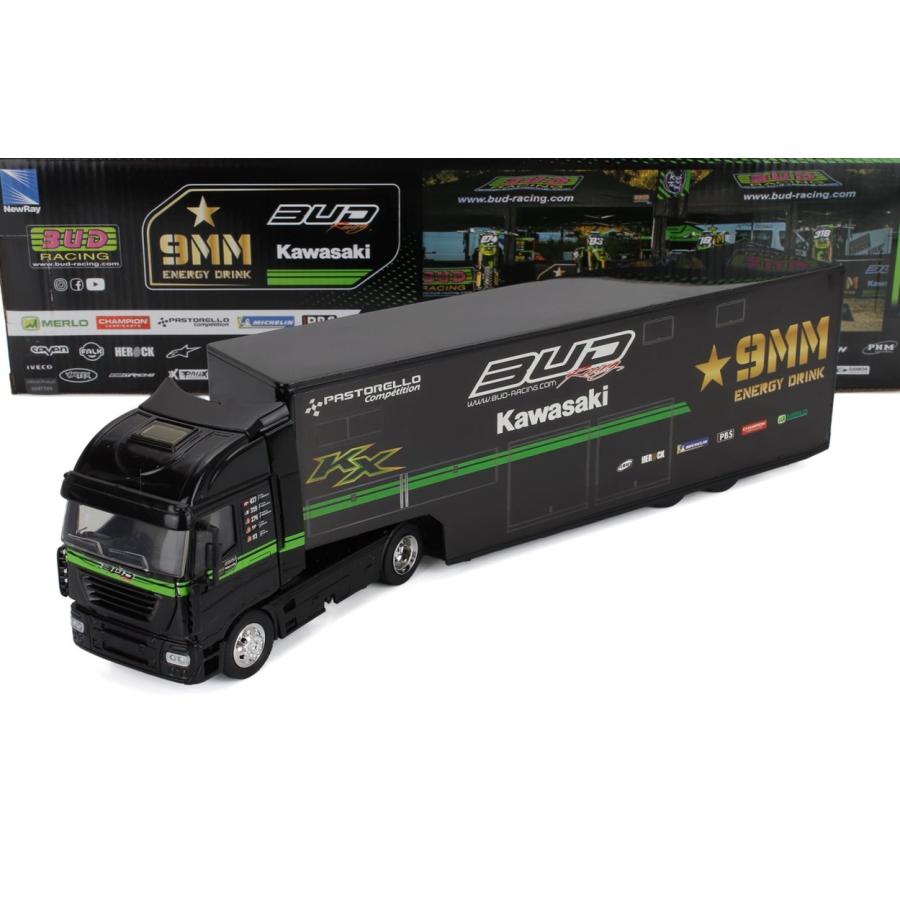 IVECO FIAT STRALIS 540 TEAM KAWASAKI BUD RACING TRANSPORTER 2009 BLACK | 