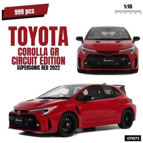 2022 トヨタ カローラ GR Circuit Edition Resin Supersonic red/ OTTO 1/18 ミニカー | 