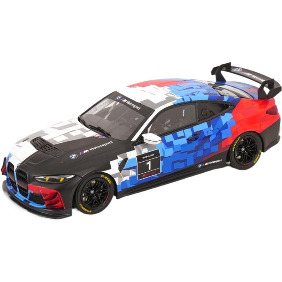 BMW M4 GT4 Coupeクーペ 2024 ホワイト ブルー レッド ブラック 限定999台 / OTTO 1/18 ミニカー | 