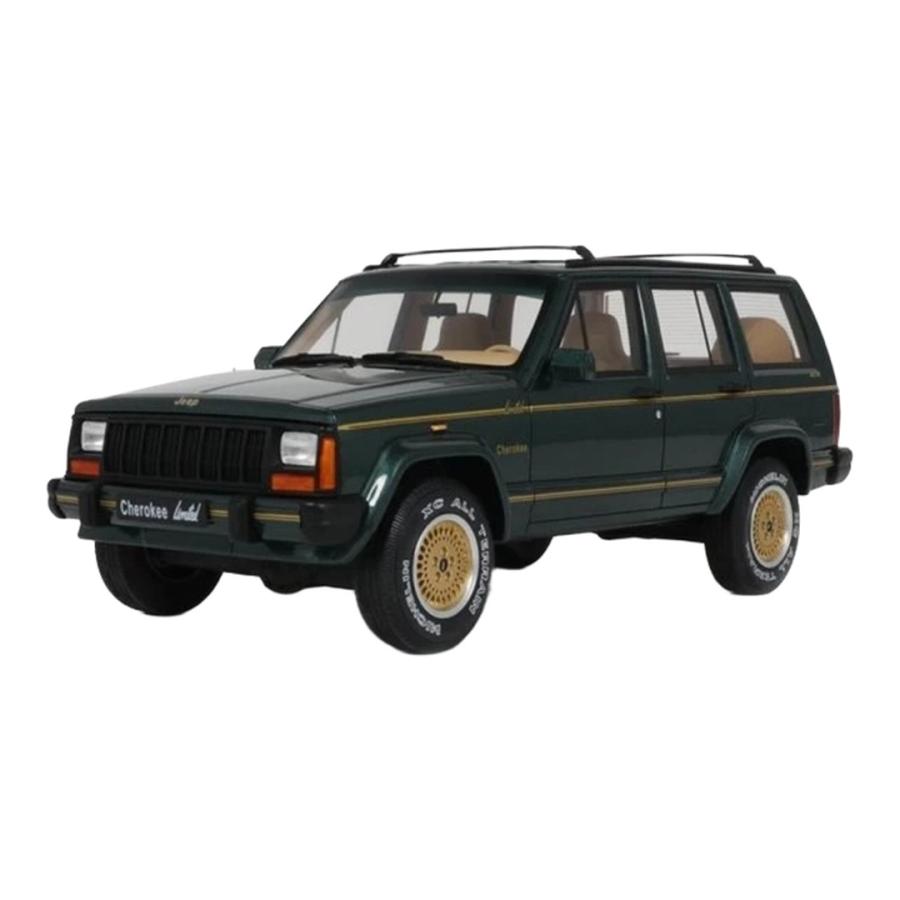 【予約】 ジープ チェロキー XJ リミテッド 1995 グリーン / Otto Mobile 1/18 ミニカー | 