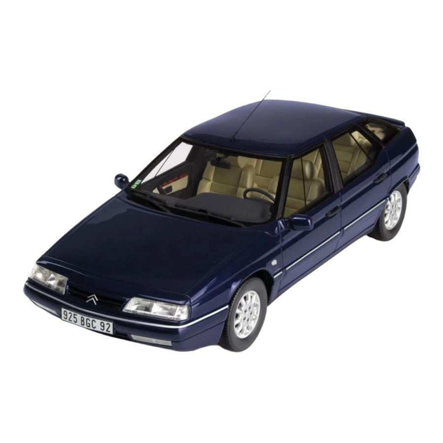 【予約】 シトロエン XM V6 1998 ブルー / Otto Mobile 1/18 ミニカー | 