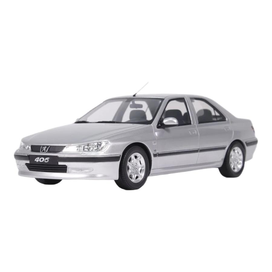 【予約】 プジョー 406 3.0 V6 24V 2000 シルバー / Otto Mobile 1/18 ミニカー | 