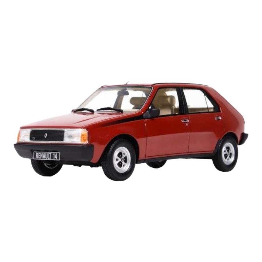 【予約】2026年発売予定 Renaultルノー R14 TS 1983 レッド 限定版 / OTTO 1/18 ミニカー | 