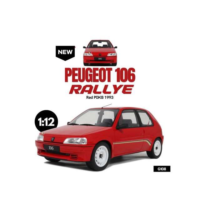 1993 プジョー 106 PH.1 ラリー レッド レジンシリーズ Peugeot 106 / OTTO 1/12 ミニカー | 