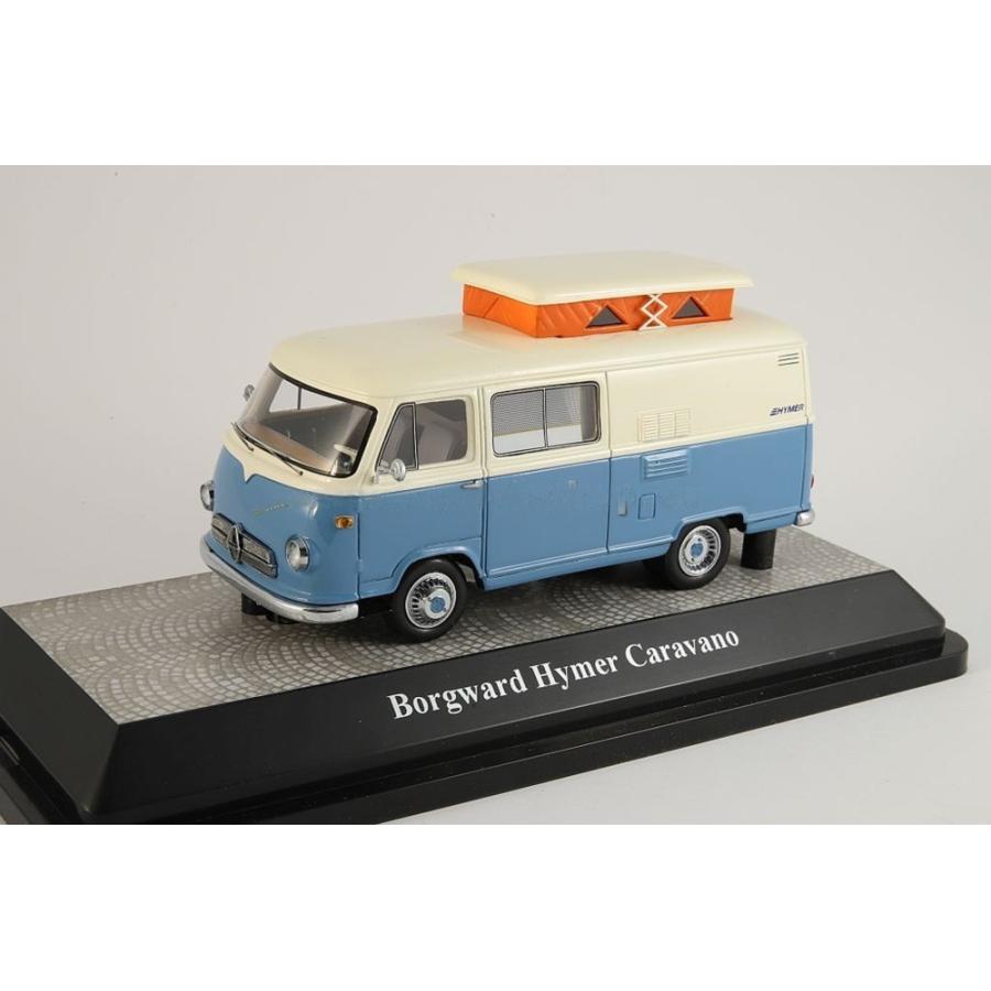 Hymer Borgward Caravano キャンピングカー ライトブルーホワイト/ Premium ClassiXXs 1/43 ミニカー | 