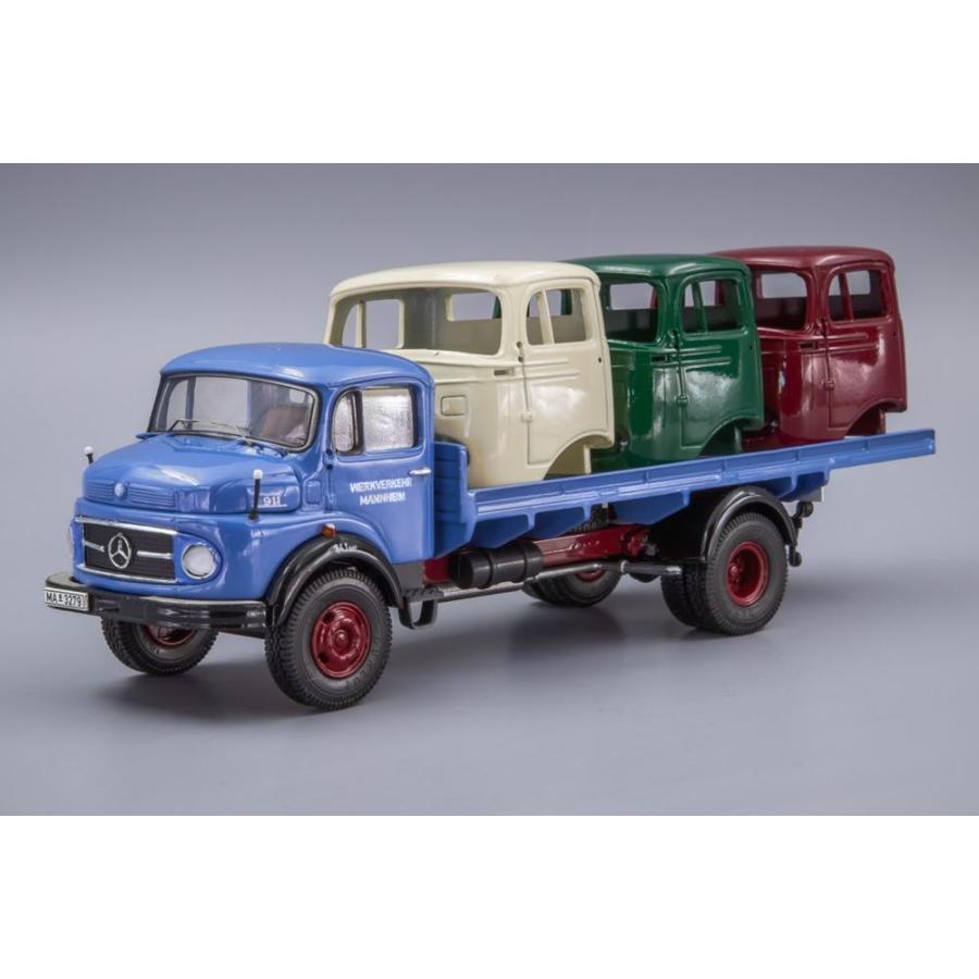 Mercedes L911 フラットベッドトラック 3 MB LPキャビン付 Premium ClassiXXs 1/43 | 