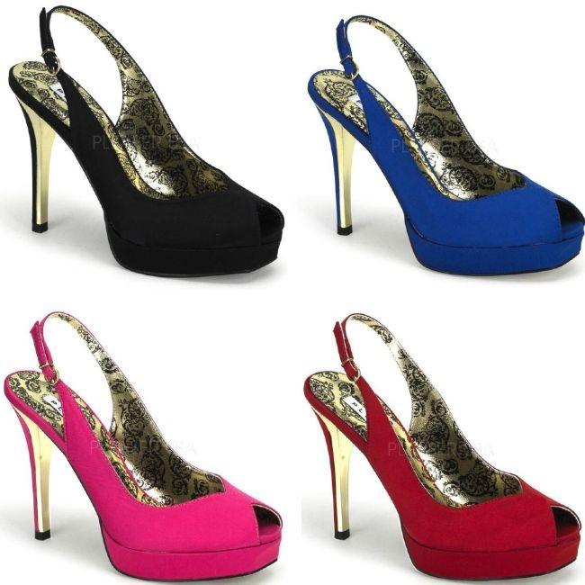 PEONY-03 4.5インチ(約11cm) ハイヒール サンダル /Pleaserプリーザー バーレスクBORDELLO パーティードレス 靴 大きいサイズ | 