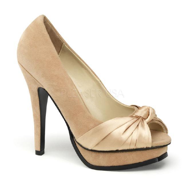 PLEASURE-05 5.25インチ(約13cm) ハイヒール パンプス /Pleaserプリーザー レトロな靴 パーティー シンデレラサイズ 大きい |  | 01