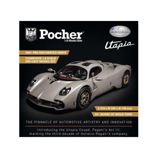 パガーニ ユートピア クーペ 金属製組み立てキット Pagani Utopia 1/8