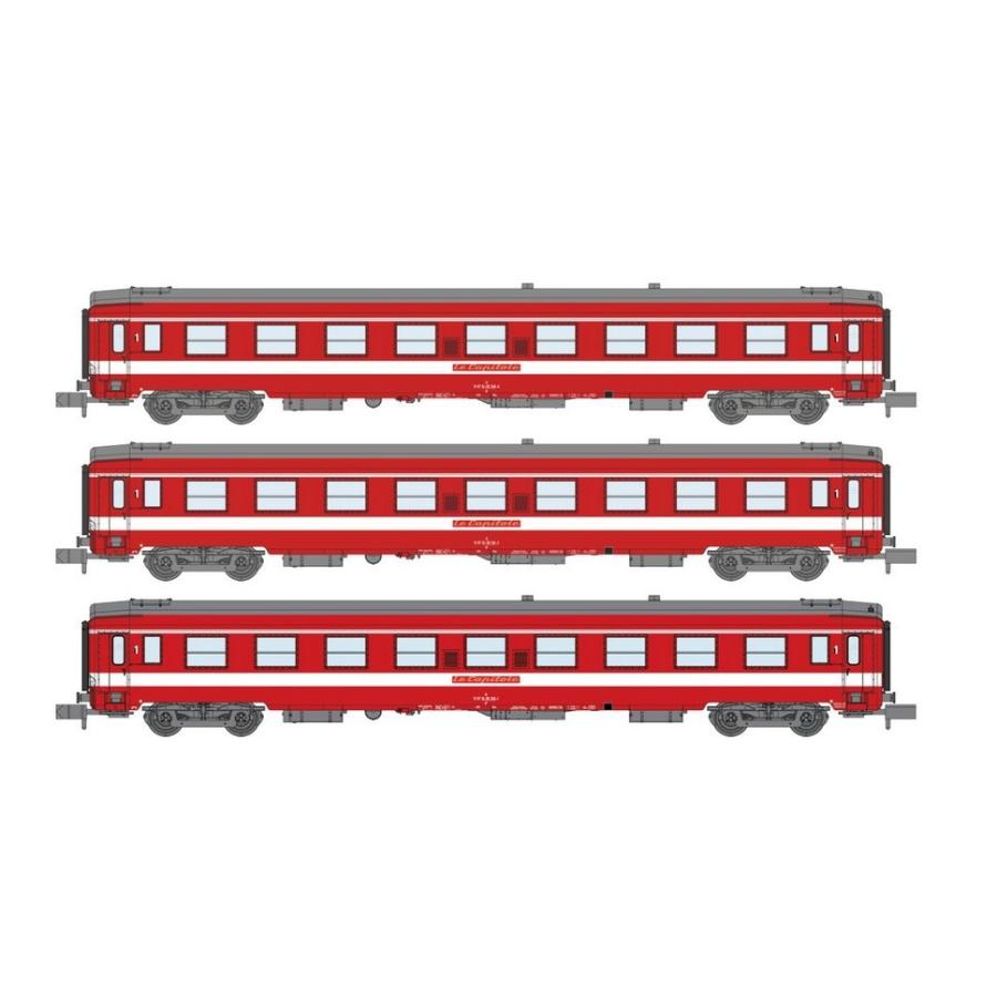 Nゲージ 鉄道模型 客車 REE Modeles SNCF Le CAPITOLE 3x UIC A9 Type UIC Y Era IV DC | 
