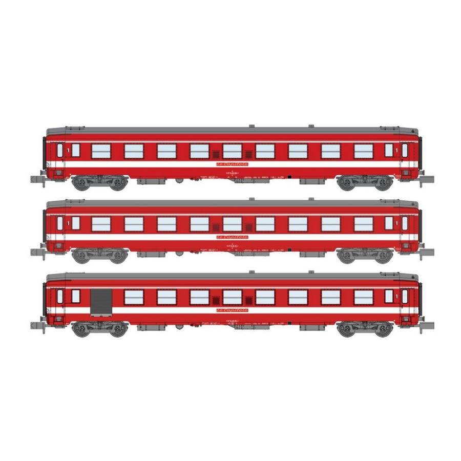 Nゲージ 鉄道模型 編成セット REE Modeles SNCF Le CAPITOLE 2x A9 1x A7D UIC Y Era IV DC | 