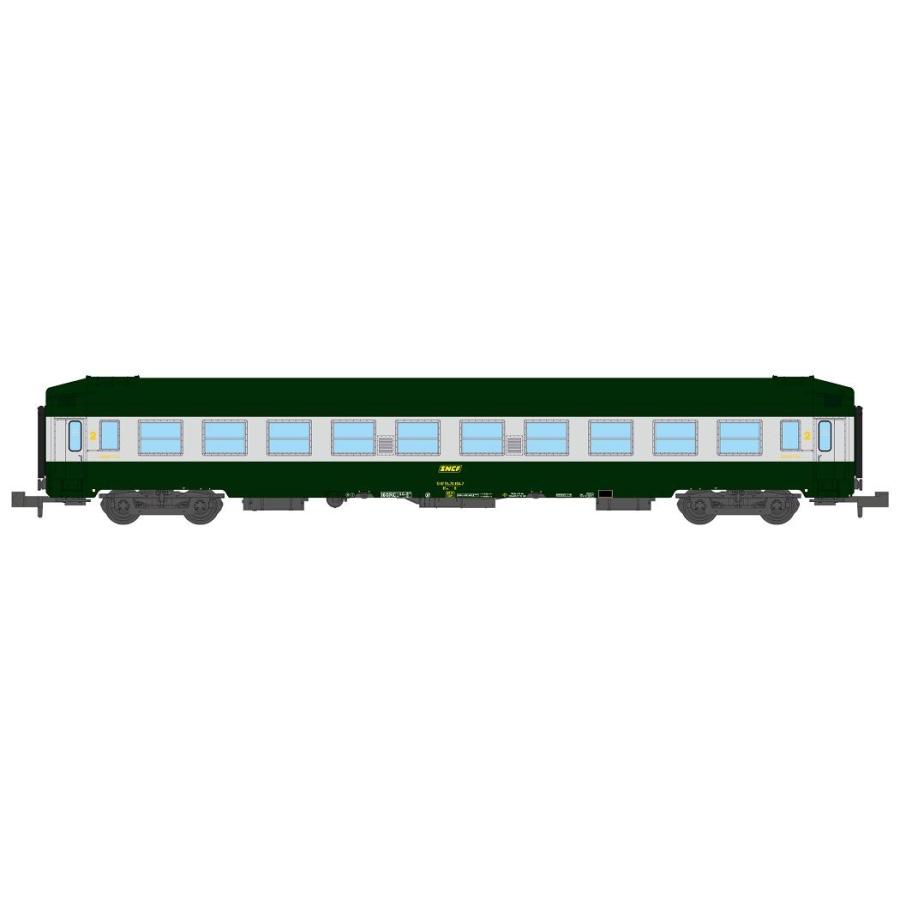 Nゲージ 鉄道模型 客車 REE Modeles SNCF UIC 簡易寝台車 2nd Class Era IV DC green alu | 