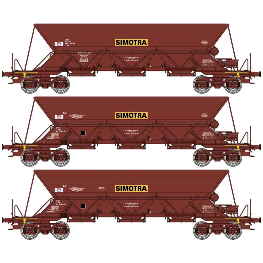 Nゲージ 鉄道模型 バラ積み貨車 REE Modeles REEモデレーズ SNCF TremieEX 3pcs Set Era IV | 
