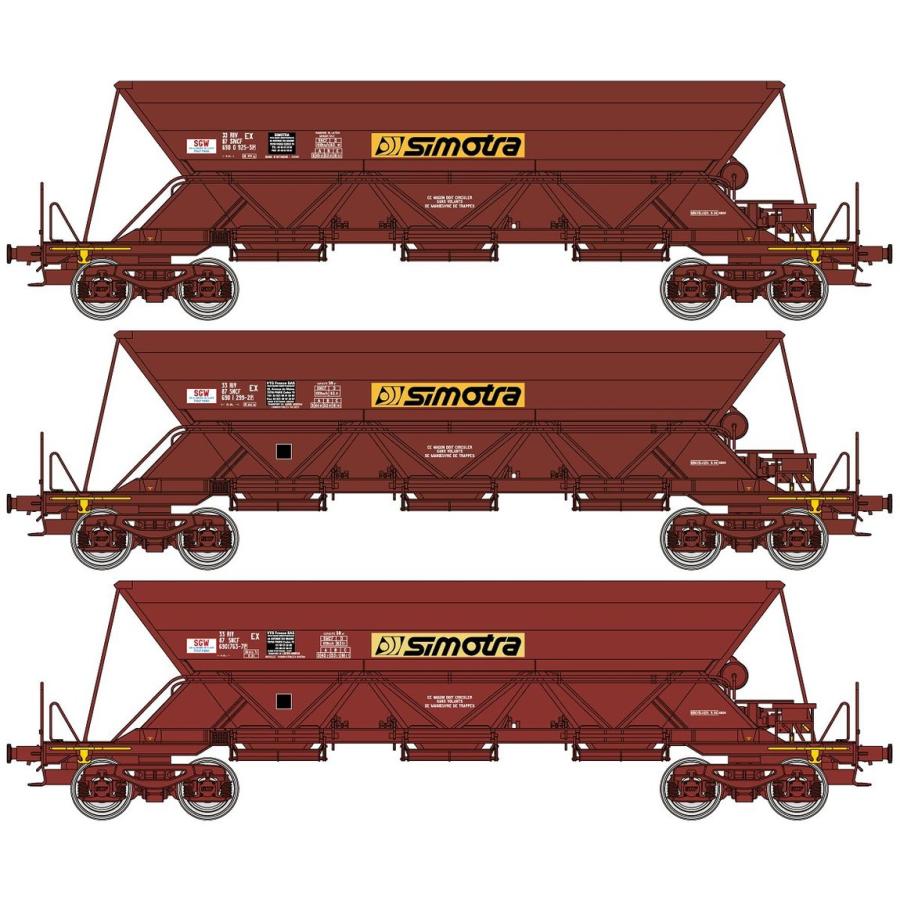 Nゲージ 鉄道模型 バラ積み貨車 REE Modeles REEモデレーズ SNCF TremieEX 3pcs Set Era V | 