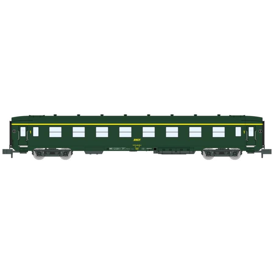 Nゲージ 鉄道模型 客車 REE Modeles SNCF DEV A0 A8 Era IV 1st Class green yellow logo | 