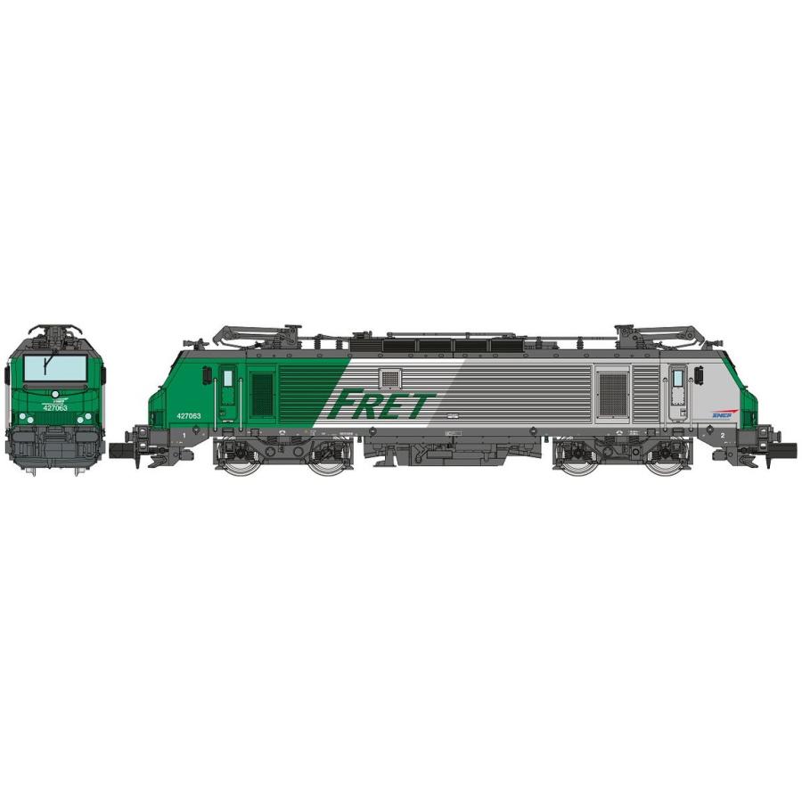 Nゲージ 鉄道模型 電気機関車 REE Modeles SNCF BB27063 FRET Era V Era VI green | 