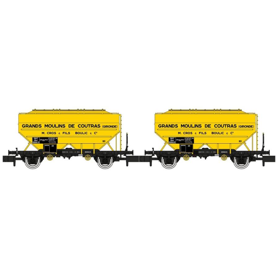 Nゲージ 鉄道模型 貨車 REE Modeles SNCF GR MOUL Grain wagon RICHARD Era III yellow | 