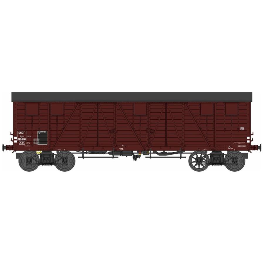 HOゲージ 鉄道模型 有蓋車 REE Modeles REEモデレー SNCF Lyw 412440 Era III DC TP 4 doors | 
