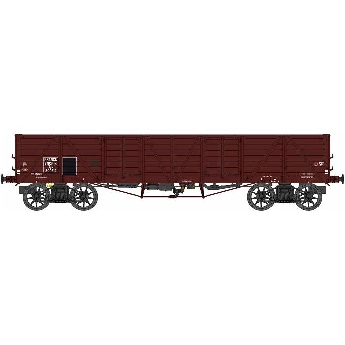 HOゲージ REE Modeles SNCF 無蓋車 TP Era III DC 4-axle brown TP TOMBEREAU ex USA | 