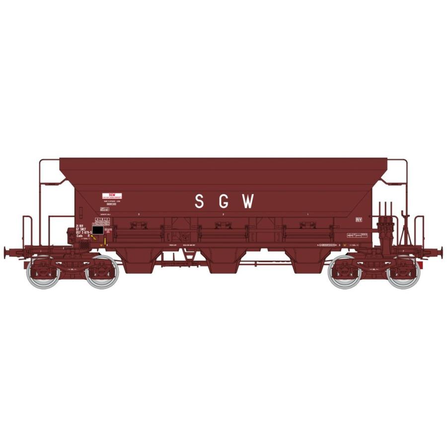 HOゲージ 鉄道模型 貨車 REE Modeles SNCF ホッパ車 F70 SGW Eads Era IV DC TREMIE brown RIV | 