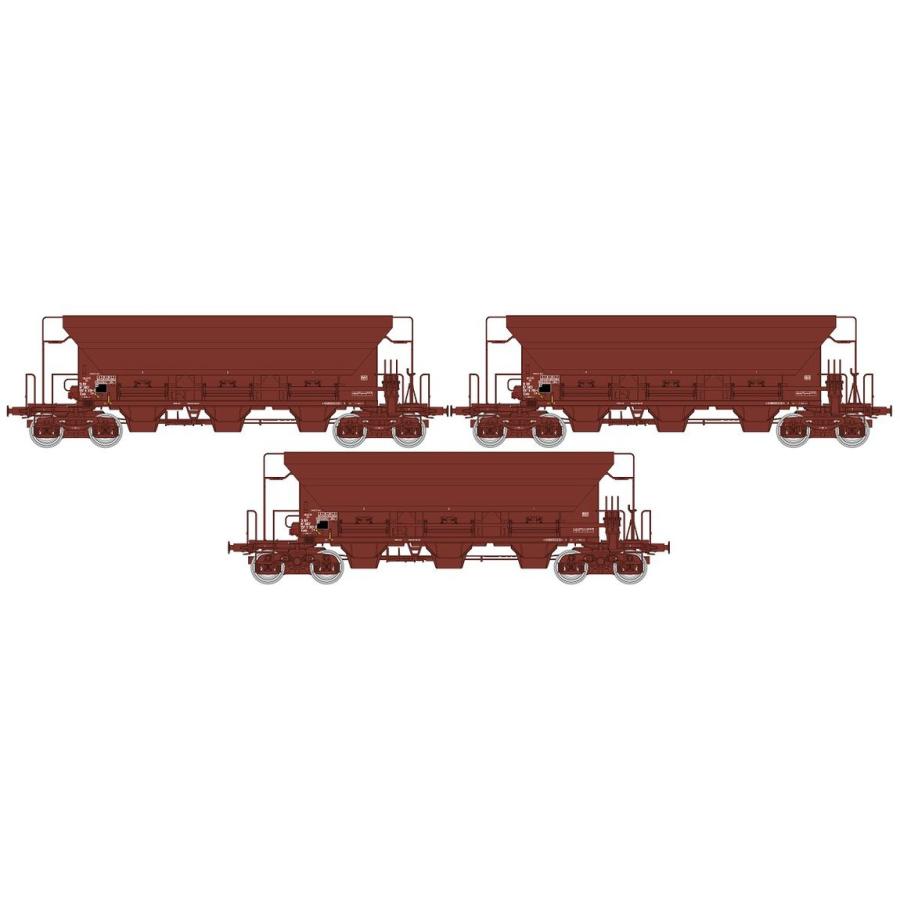 HOゲージ 鉄道模型 REE Modeles SNCF ホッパ車 3両セット F70 Eads Era IV DC TREMIE brown RIV | 