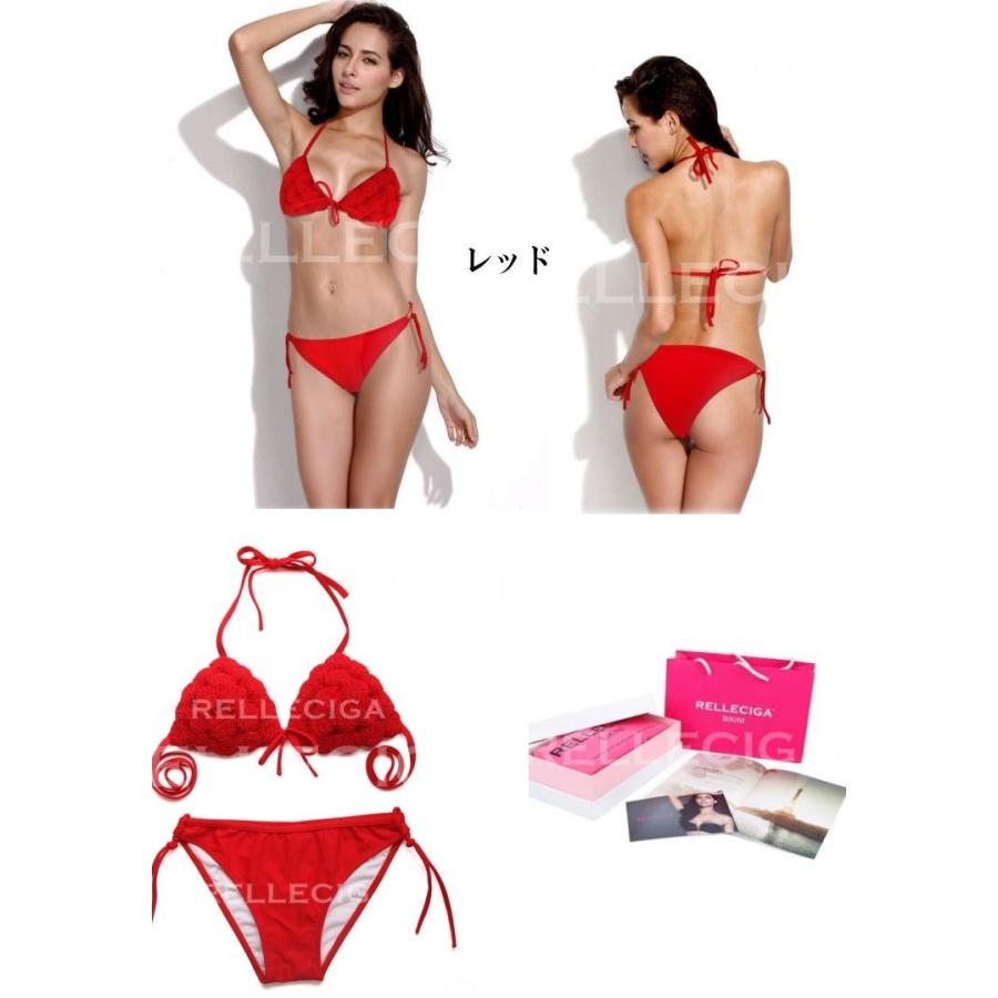 大人フラワーお花三角ビキニ ハンドメイド 5カラー セクシー水着上下セット レディース　インポート/RELLECIGA日本正規販売店 |  | 01