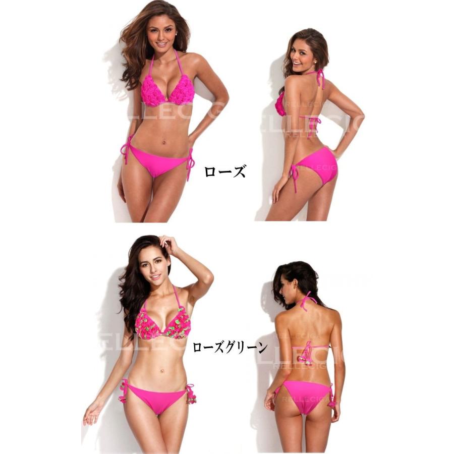 大人フラワーお花三角ビキニ ハンドメイド 5カラー セクシー水着上下セット レディース　インポート/RELLECIGA日本正規販売店 |  | 03