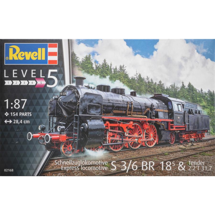 Express Locomotive S3/6 BR 18 5 & Tender 2'2'T 31,7 プラモデル /Revell 1/87 | 