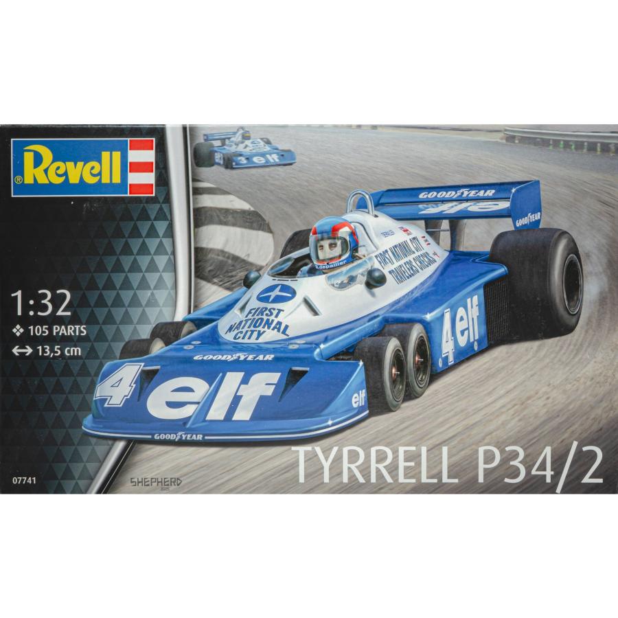 Tyrrell P34/2 F1マシン #4 組み立てプラモキット模型 カーモデル /Revell 1/32 | 