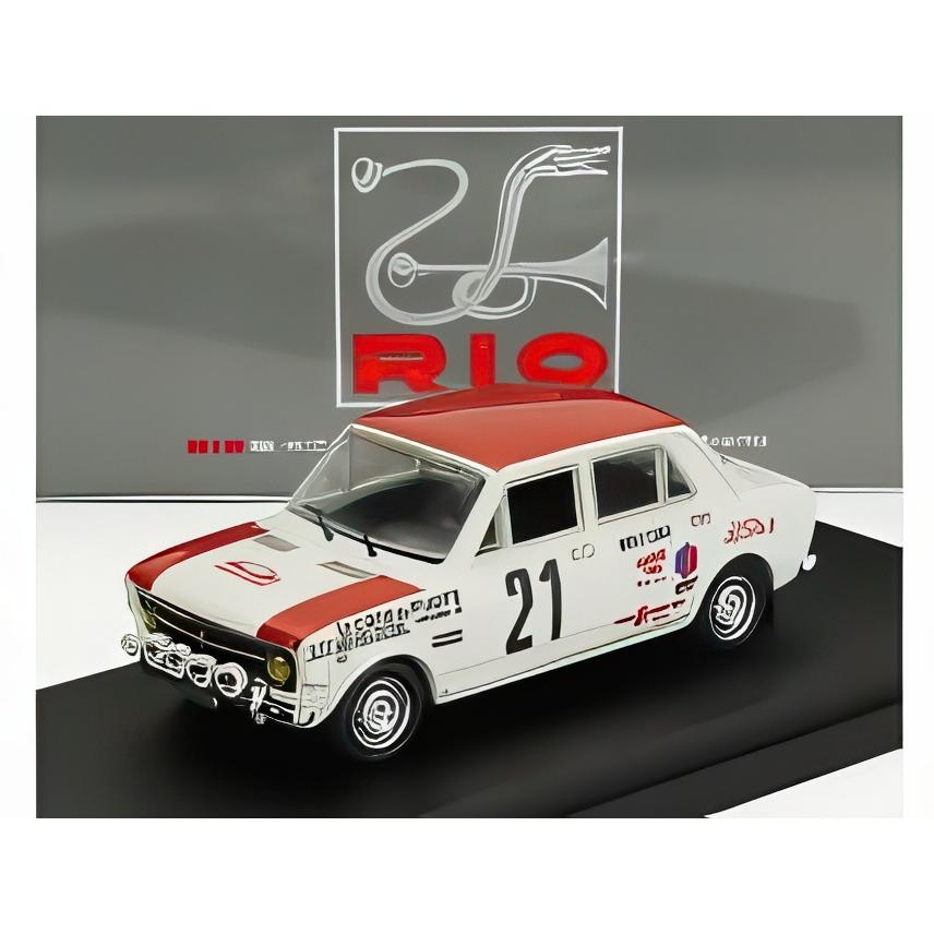 FIAT 128 ナイトバージョン #21 ラリー・モンテカルロ 1970 Jallot/Marion ホワイト/レッド/ Rio 1/43 ミニカー | 