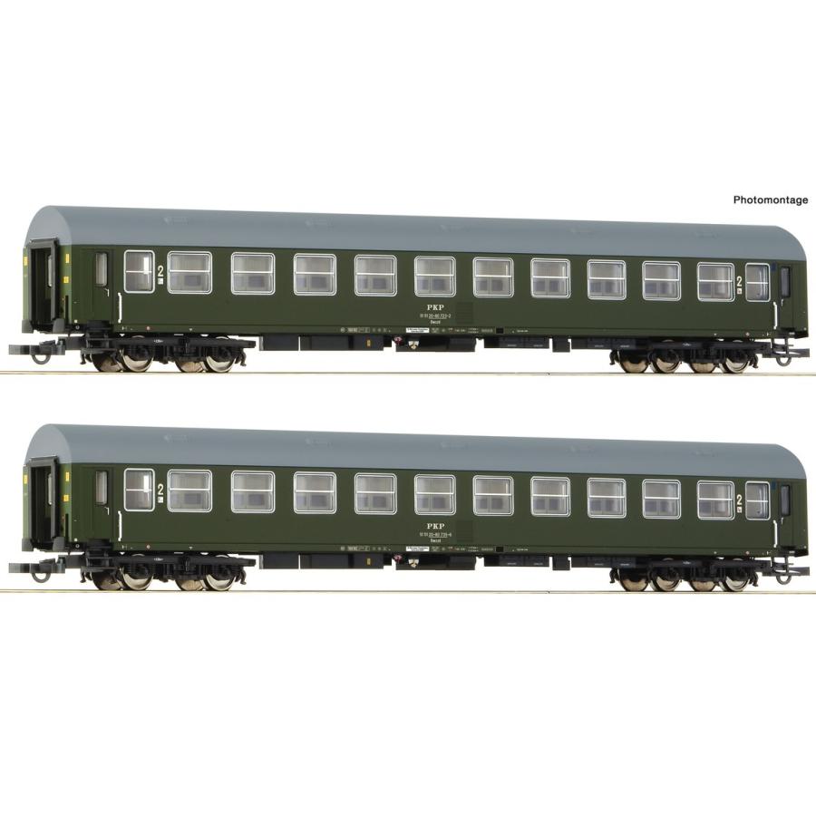 HOゲージ 鉄道模型 客車 Roco ロコ PKP 2pcs set Era IV DC | 