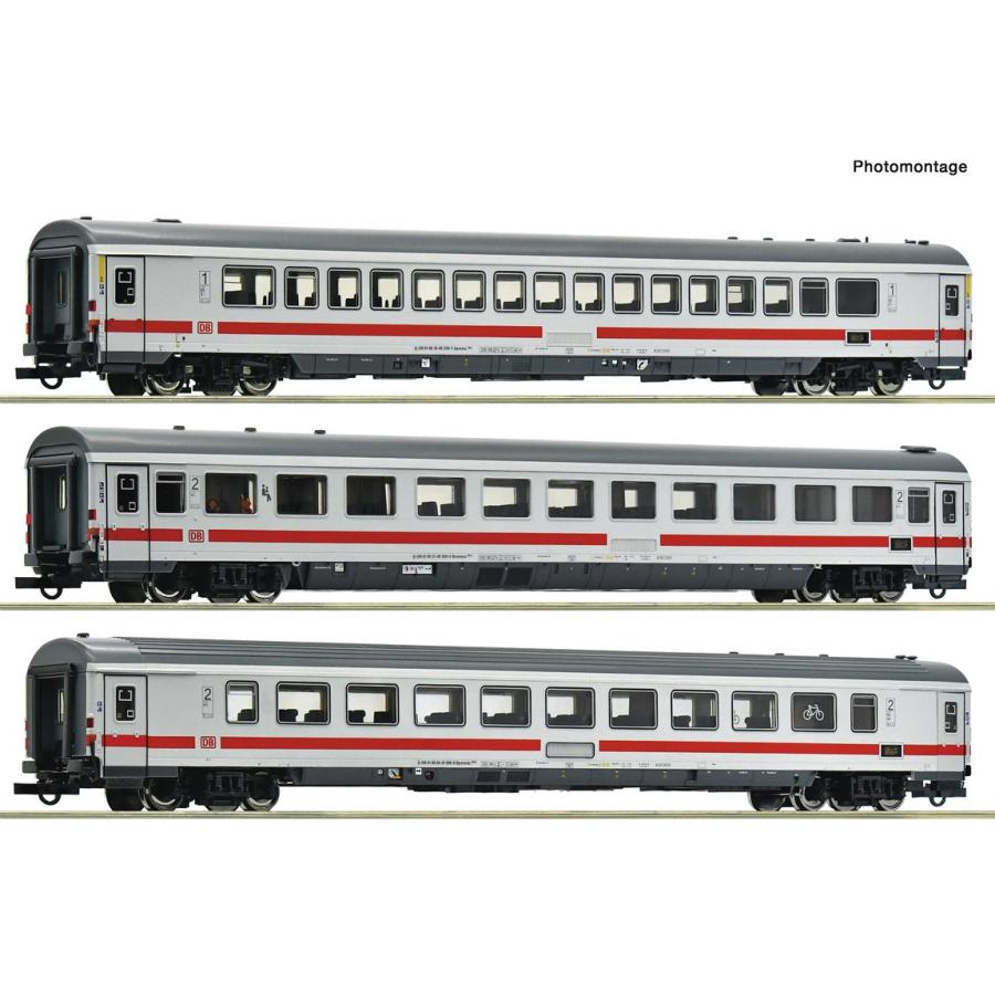 HOゲージ 鉄道模型 客車 Roco DBAG IC 2013 Allgaeu Era VI DC Personenwagenset 3tlg | 