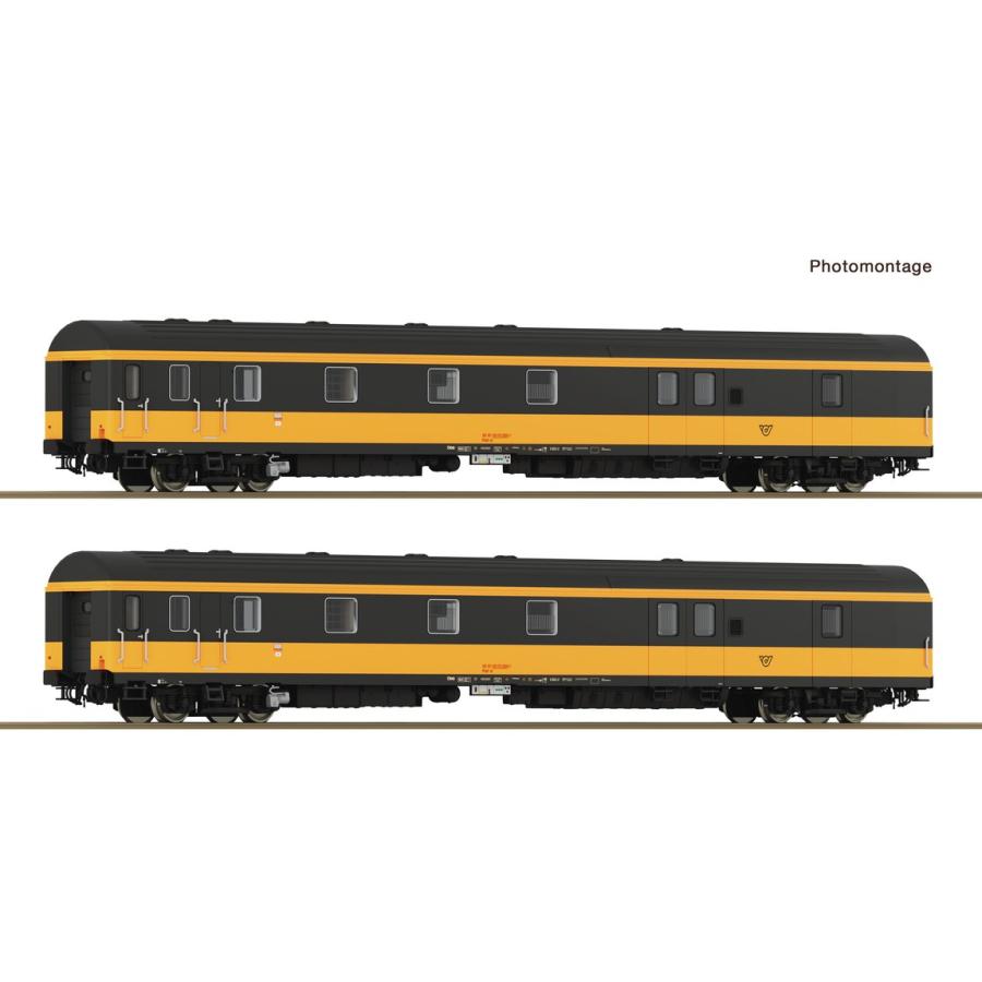 HOゲージ 鉄道模型 貨車 Roco OeBB Era V DC Bahnpostwagenset 2tlg. | 
