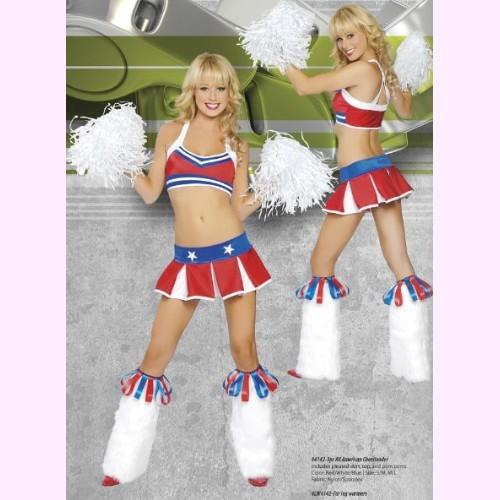 4142 アメリカン　チアリーダー 3ピースセット パーティー ハロウィン 衣装 /Roma Costumeローマ コスプレ・仮装・ハロウィン・女性・大人用 | 
