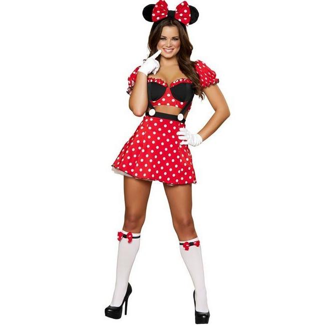 4414 マウスミストレス　3ピースセット /Roma Costumeローマコスチューム コスプレ衣装　(二次会、結婚式、仮装、パーティー、宴会、ハロウィン） 女性 大人用 | 