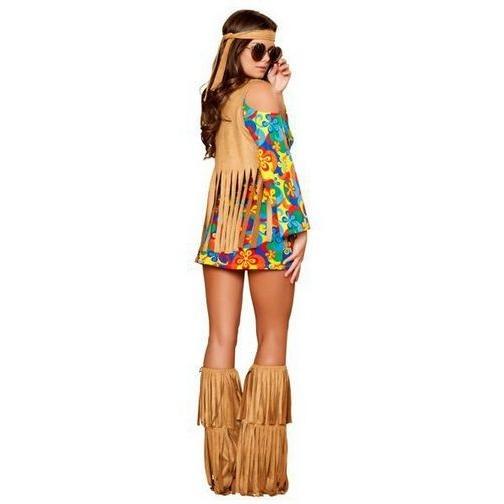 4436Hippie Hottie 3ピースセット  /Roma Costumeローマコスチューム コスプレ衣装　(二次会、結婚式、仮装、パーティー、宴会、ハロウィン） 女性 大人用 |  | 01