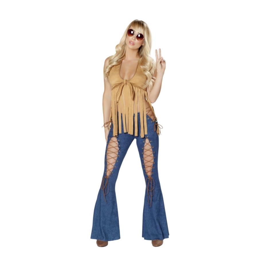 自由主義のヒッピーのコスチューム２点セット Roma Costumeローマコスチューム セクシー コスプレ衣装　(二次会、結婚式、仮装、パーティー、宴会、ハロウィン） | 