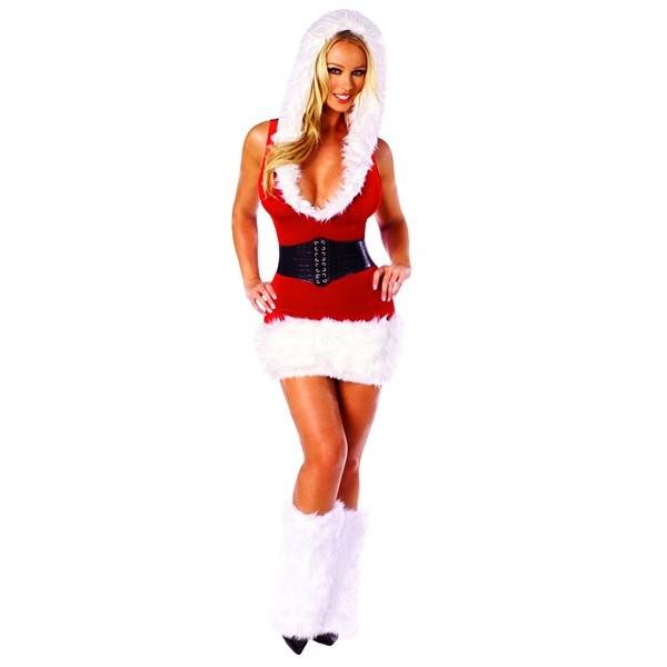 C119 モデルサンタ　2ピースセット /Roma Costumeローマコスチューム コスプレ衣装　(クリスマス、二次会、仮装、パーティー、宴会） 女性 大人用 | 