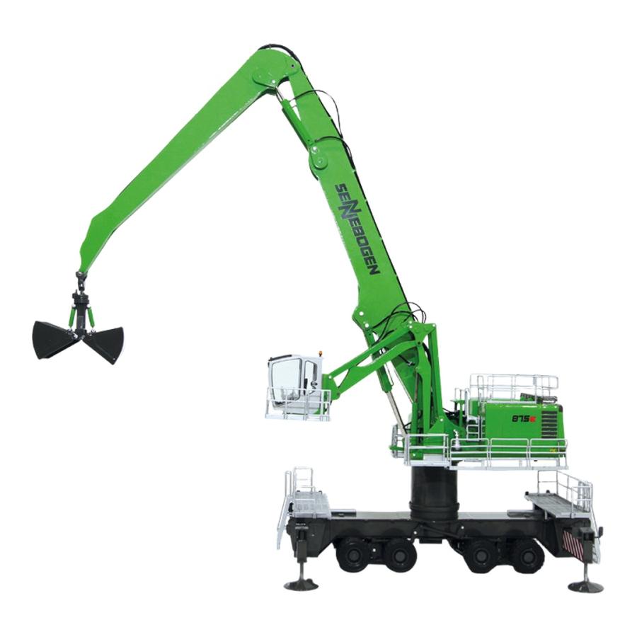 ゼネボーゲン Sennebogen 875E ポートマテリアルハンドラー ホイール式 / ROS 1/50 ミニカー 建設機械模型 工事車両 | 