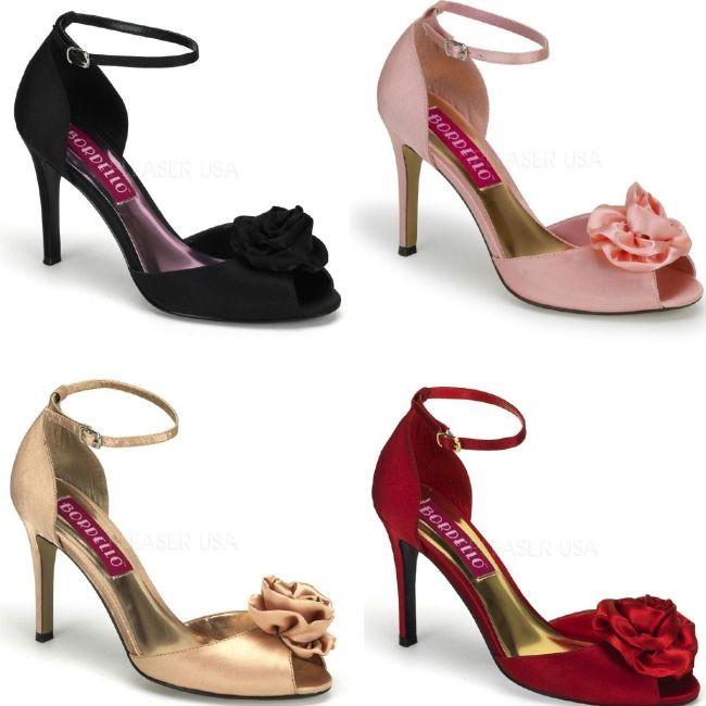 ROSA-02 4インチ(約10cm)  ハイヒール サンダル /Pleaserプリーザー バーレスクBORDELLO パーティードレス 靴 大きいサイズ | 