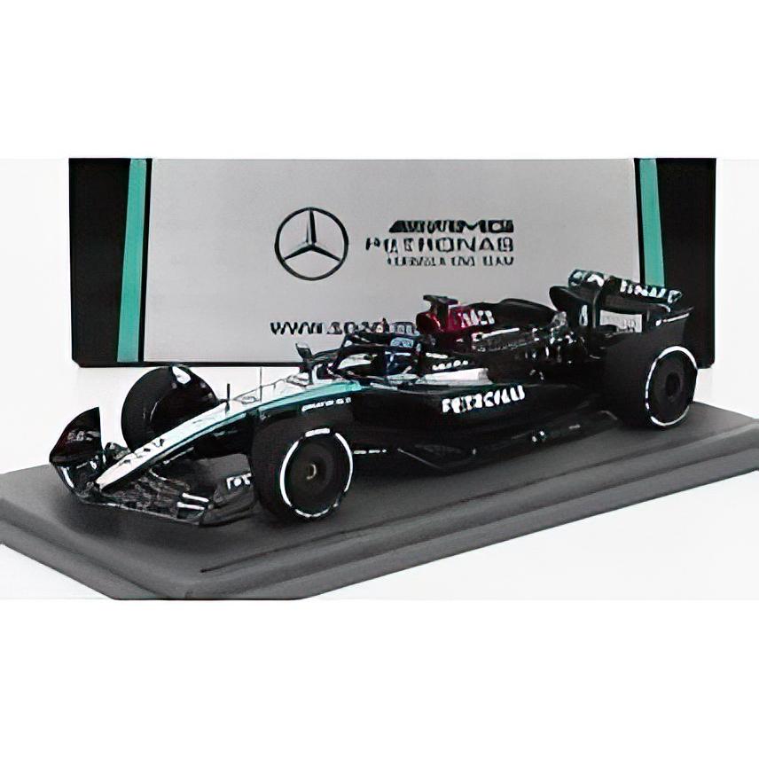 メルセデス F1 W15 N63 バーレーンGP 2024 ラッセル 黒銀緑/Spark 1/43 | 