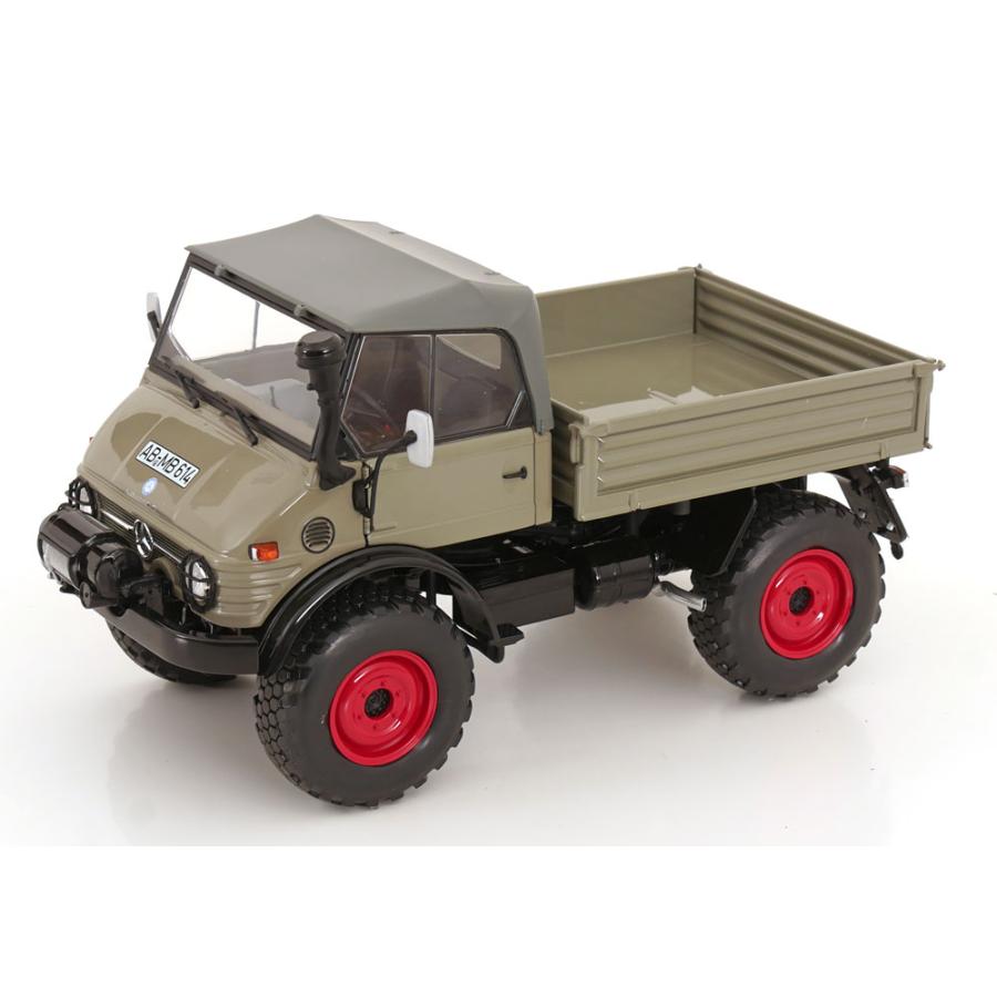 Mercedesメルセデス Unimogウニモグ 406 ソフトトップ 1963-1989 グレーレッド / Schuco 1/18 ミニカー | 